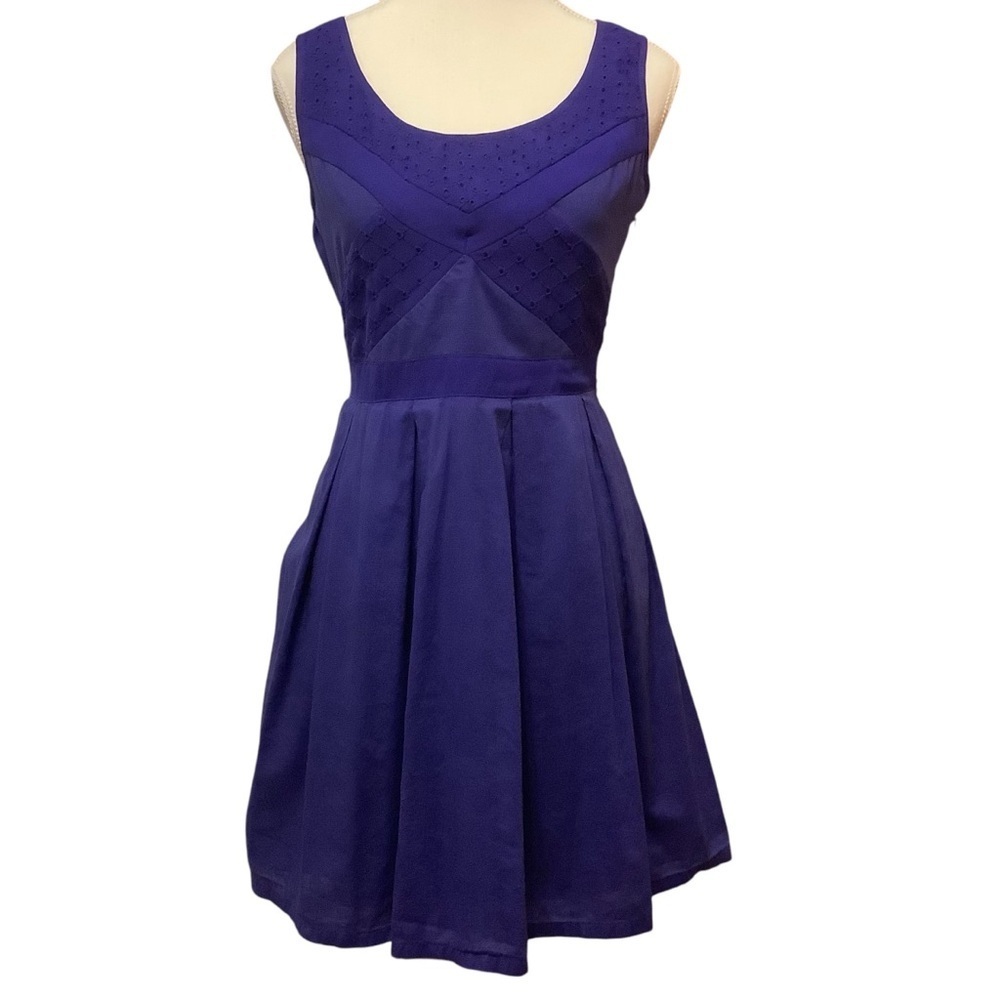 AMERICAN EAGLE OUTFITTERS ROYAL BLUE SLEEVELESS COTTON MIDI DRESS/ Size 8